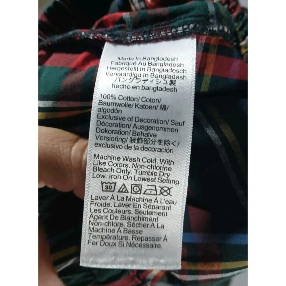 J. Crew Factory Plaid Pajama Pants - Red and Green - Picture 5 of 8